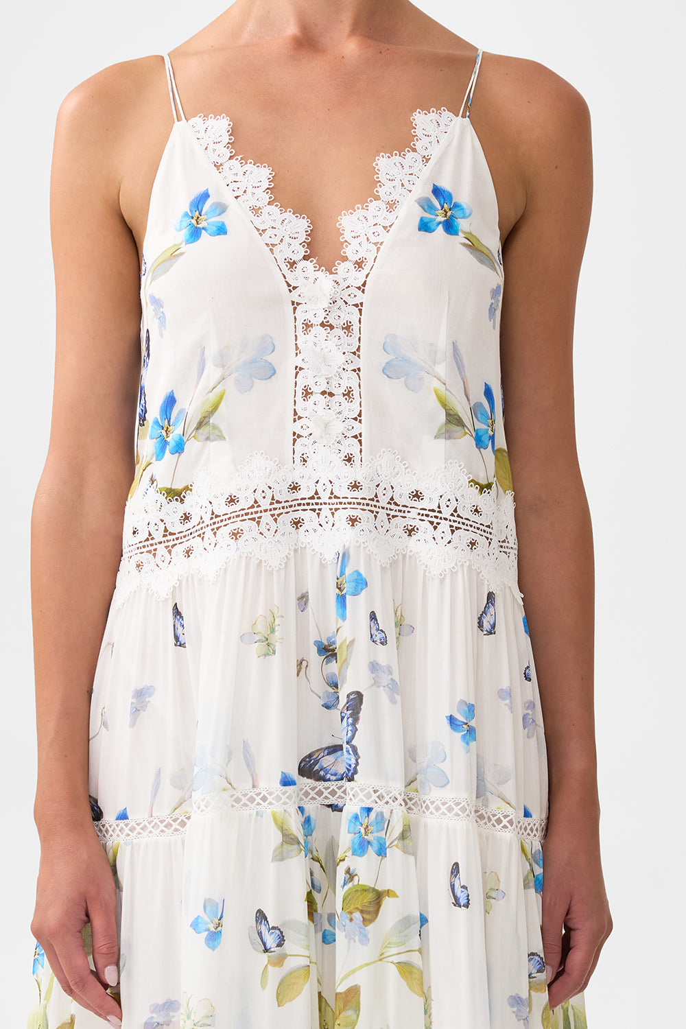 The CAMILLA TRAPEZE TIERED DRESS BOTANICAL BALLADS