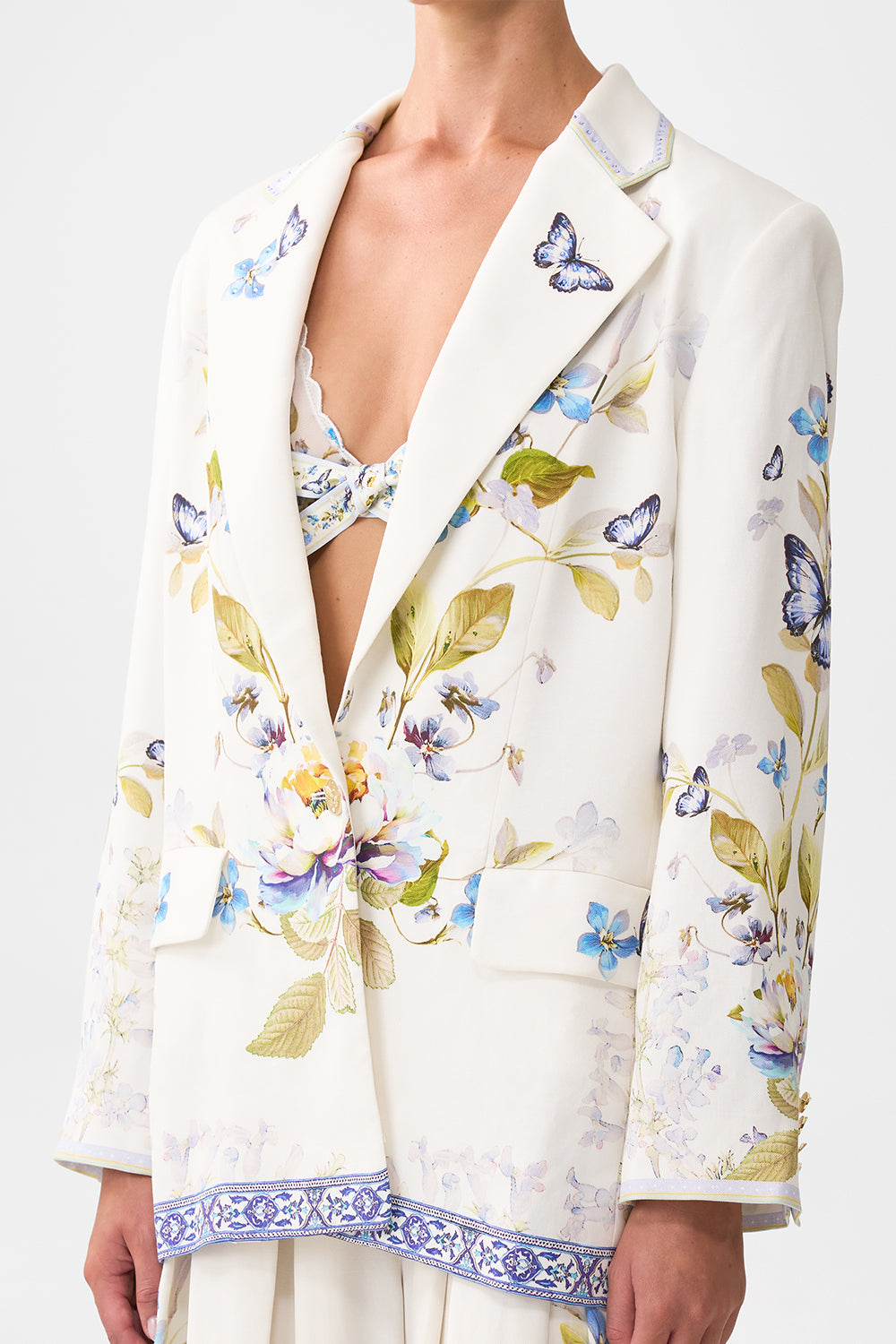 The CAMILLA BOYFRIEND JACKET BOTANICAL BALLADS