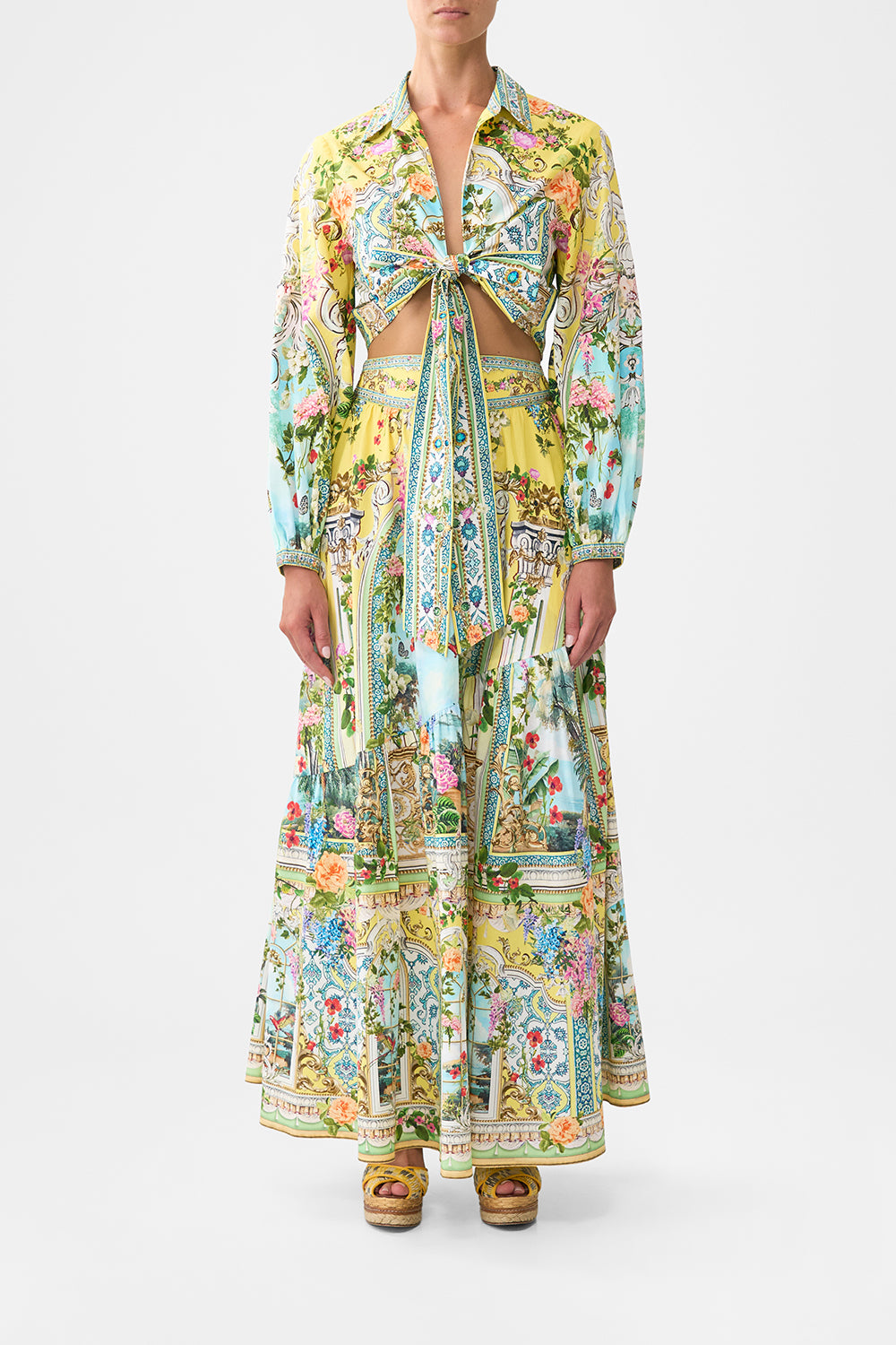 The CAMILLA CROPPED WRAP SHIRT TALES OF TOPKAPI PALACE