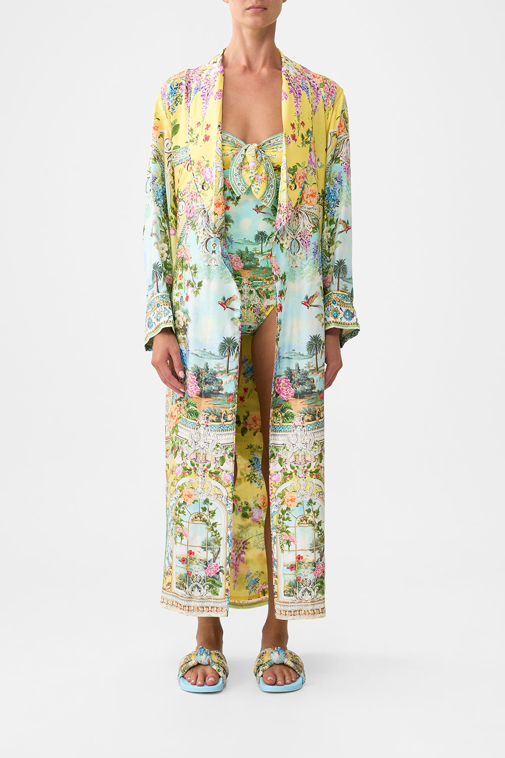 The CAMILLA LONG ROBE WITH TIE TALES OF TOPKAPI PALACETALES OF TOPKAPI PALACE
