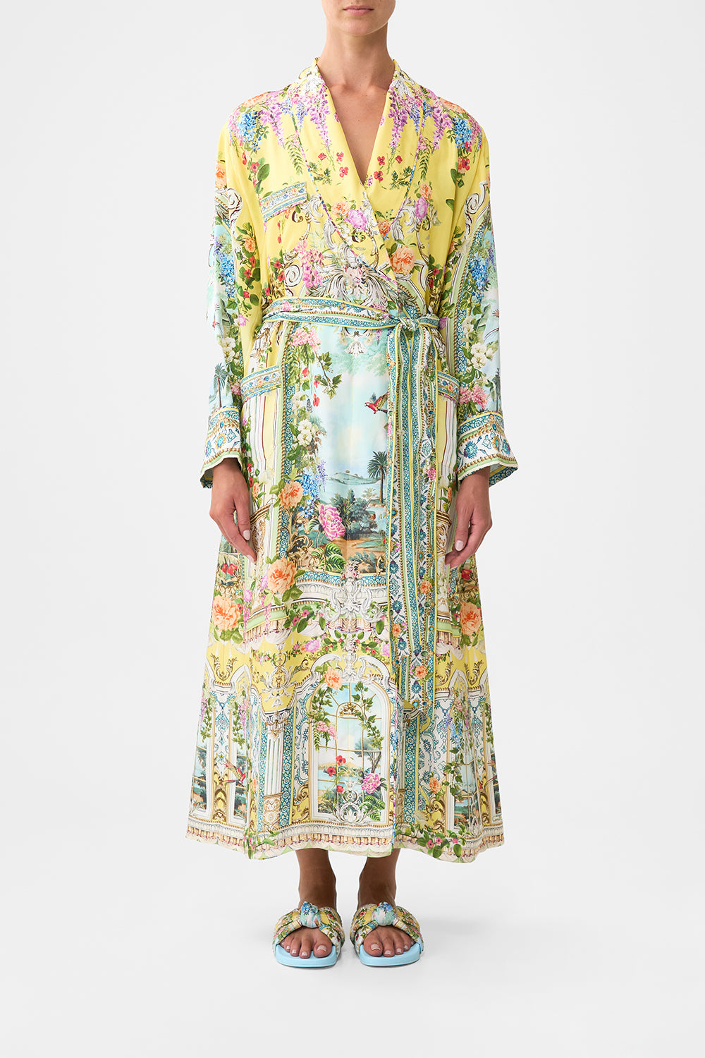 The CAMILLA LONG ROBE WITH TIE TALES OF TOPKAPI PALACE