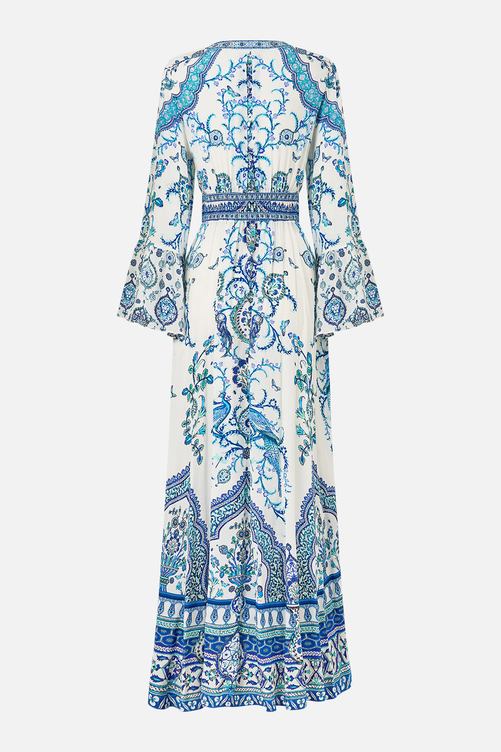 SHAPED WAISTBAND DRESS WITH RUFFLE SLEEVE ISNIK LULLABY