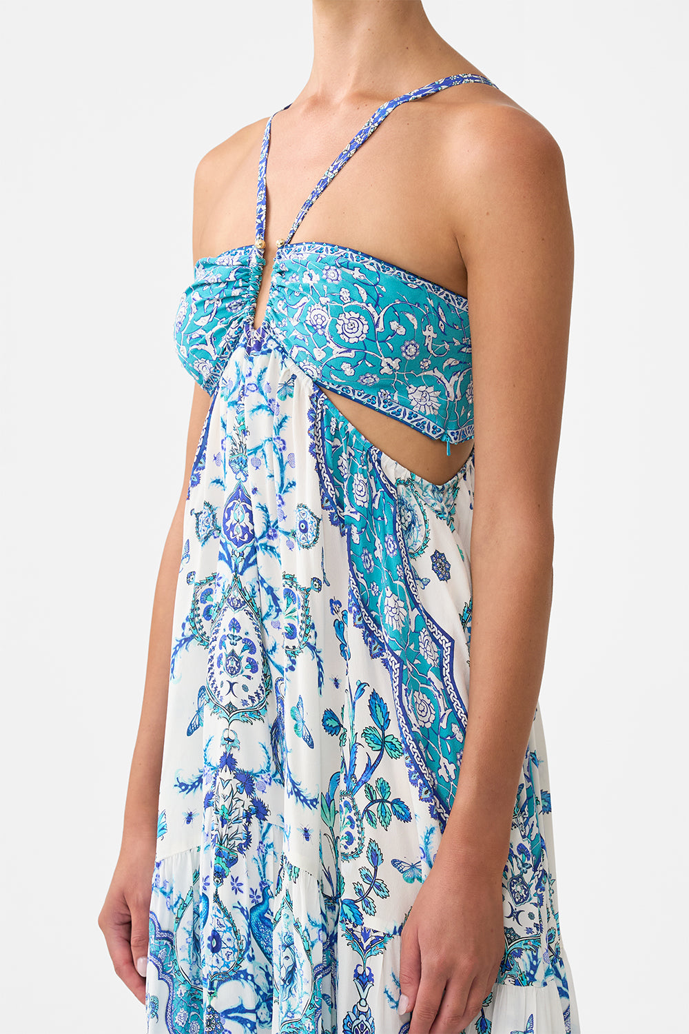 The CAMILLA GATHERED CUT OUT DRESS ISNIK LULLABY
