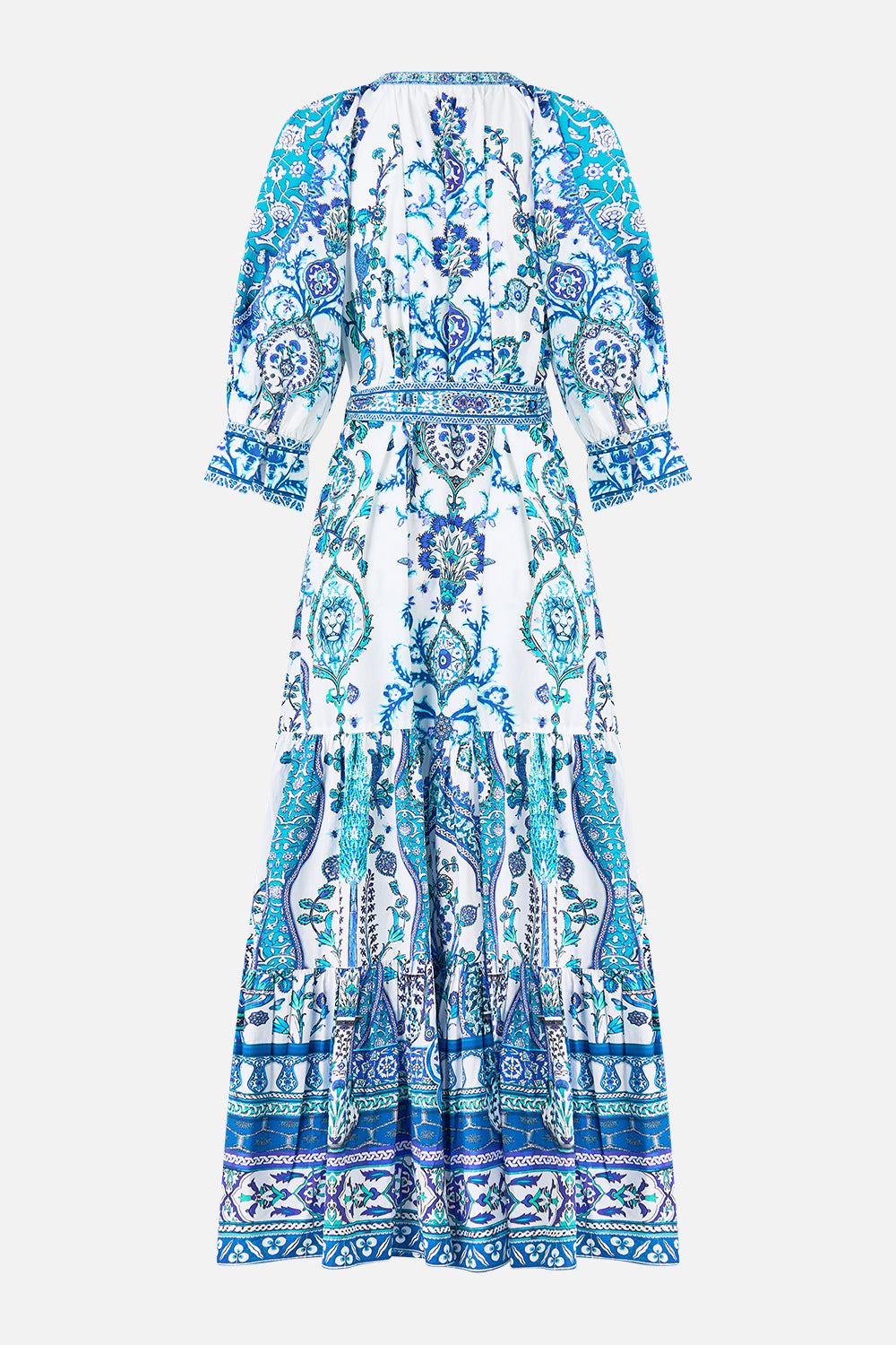 The CAMILLA TIERED SHIRT DRESS WITH SHORT SLEEVE ISNIK LULLABY