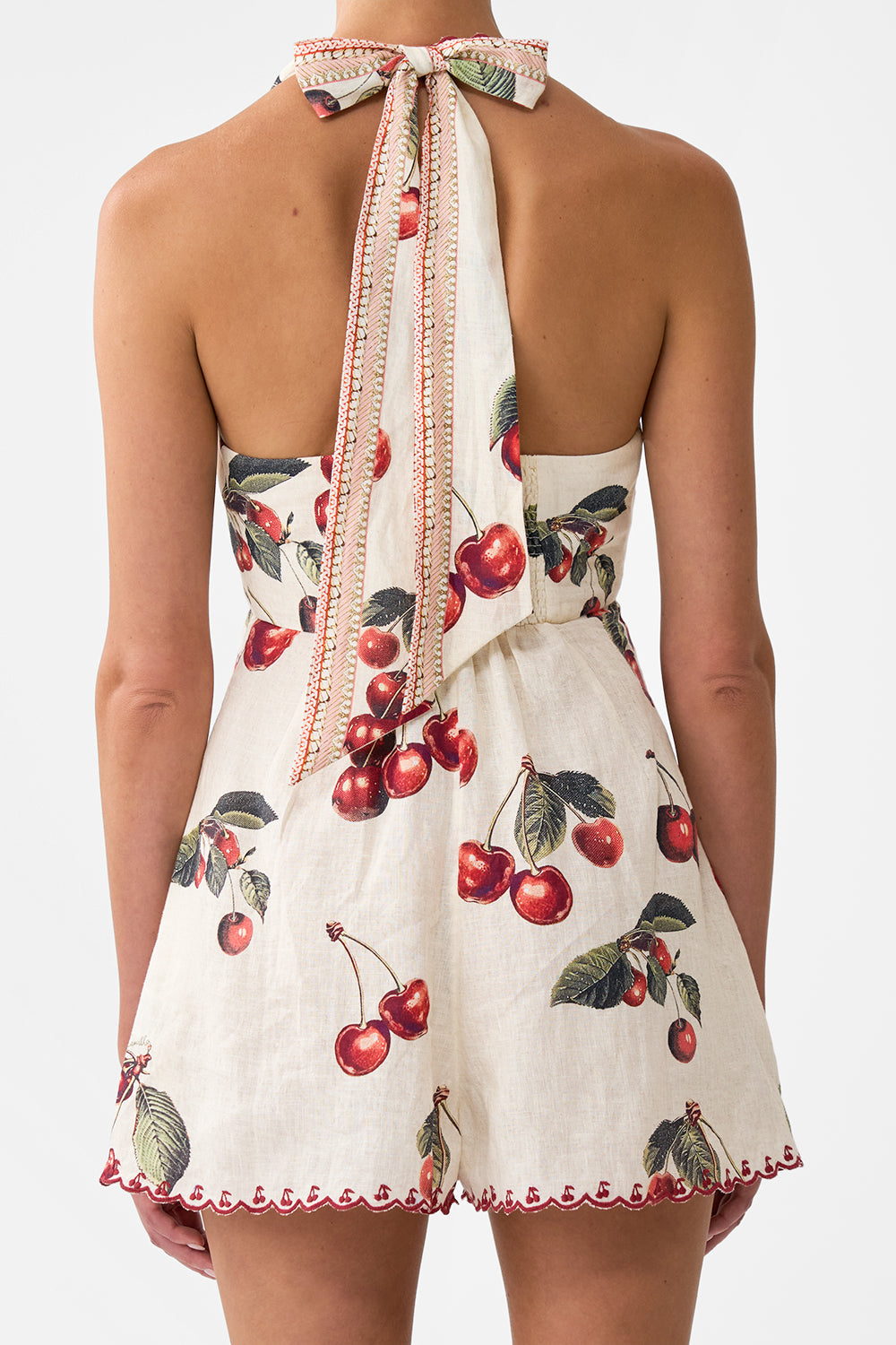BUTTON FRONT HALTER PLAYSUIT NOTES FROM THE ROAD
