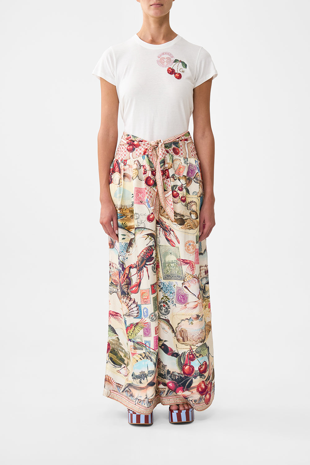 The CAMILLA RELAXED PANT WITH TIE FRONT NOTES FROM THE ROADNOTES FROM THE ROAD