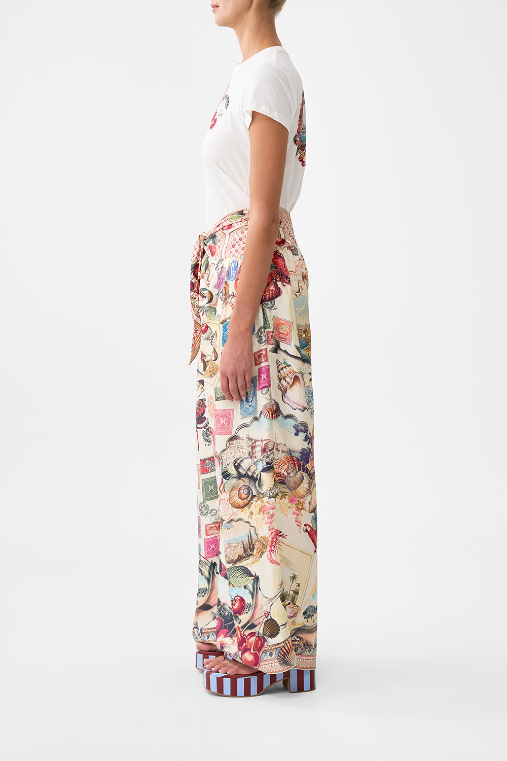 The CAMILLA RELAXED PANT WITH TIE FRONT NOTES FROM THE ROAD