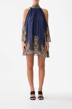 COLD SHOULDER SHORT DRESS THE IMPERIAL GATE