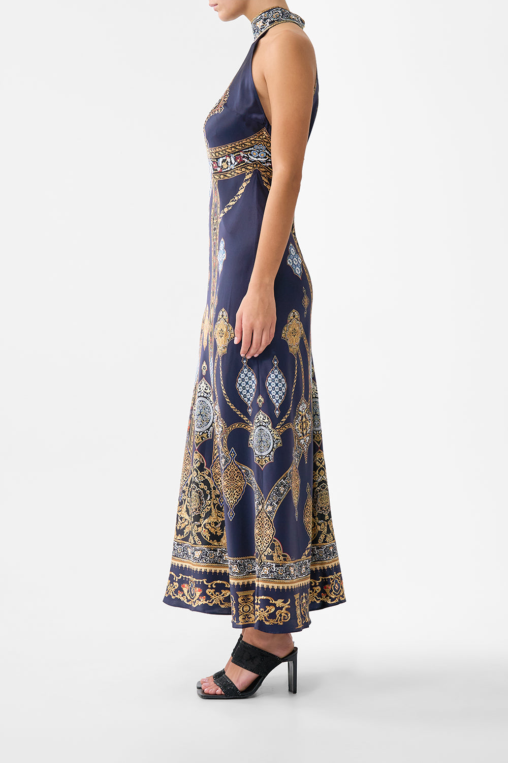 The CAMILLA HIGH NECK BIAS DRESS THE IMPERIAL GATE