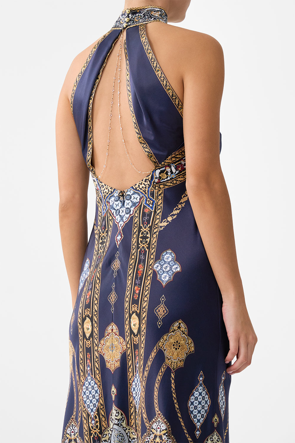 The CAMILLA HIGH NECK BIAS DRESS THE IMPERIAL GATE