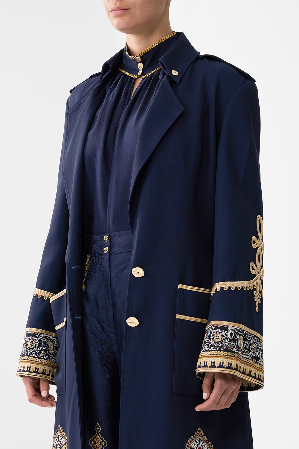 The CAMILLA LONG MILITARY COAT THE IMPERIAL GATE
