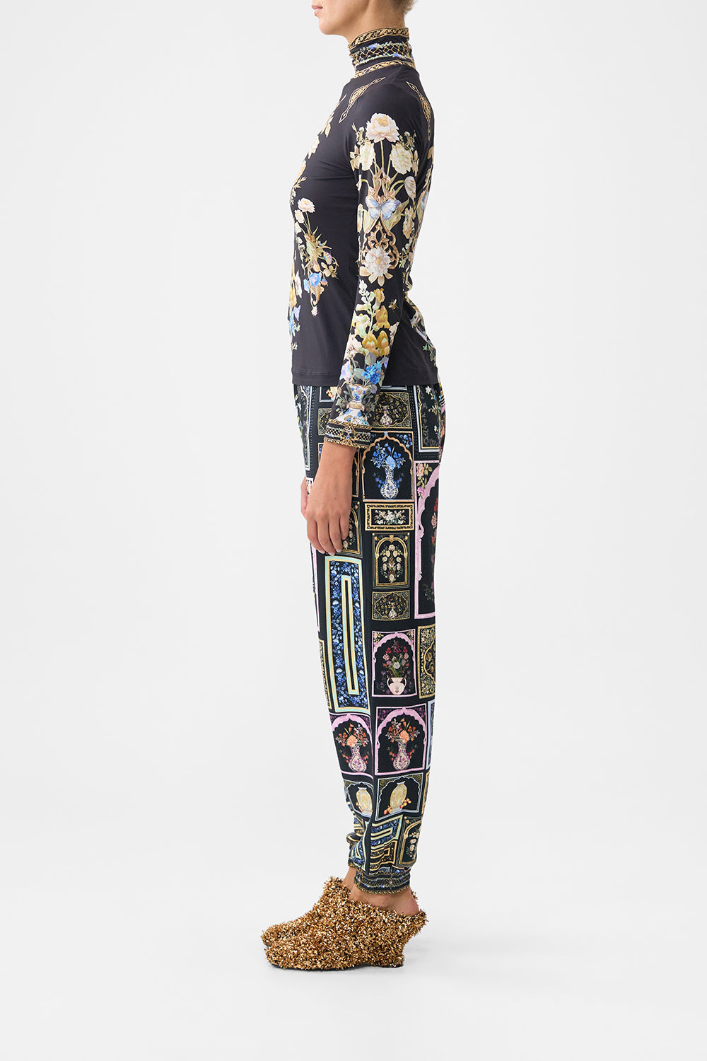 The CAMILLA JERSEY TURTLENECK OTTOMAN ELEGANCE