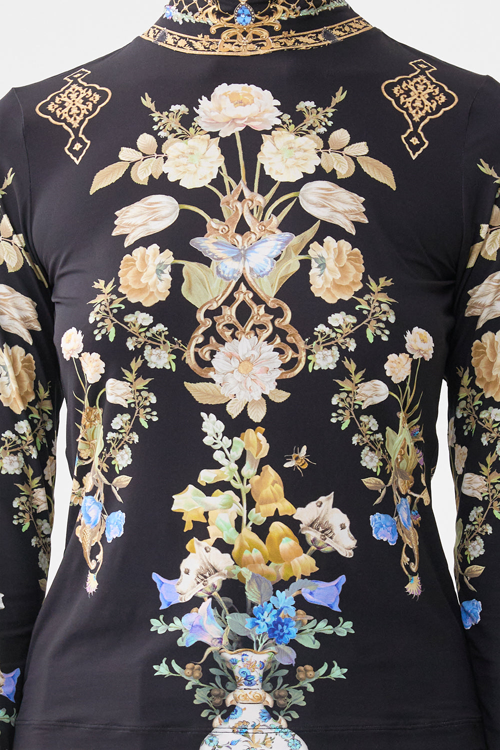 The CAMILLA JERSEY TURTLENECK OTTOMAN ELEGANCE