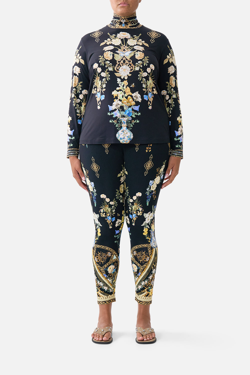 The CAMILLA JERSEY TURTLENECK OTTOMAN ELEGANCE