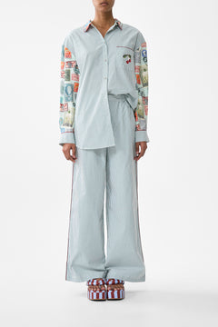 BUTTON FRONT LOUNGE PANT WITH LOVE FROM TÜRKIYE