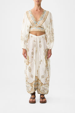 PANELLED HAREM PANT WITH TIE WAIST OTTOMAN DYNASTY