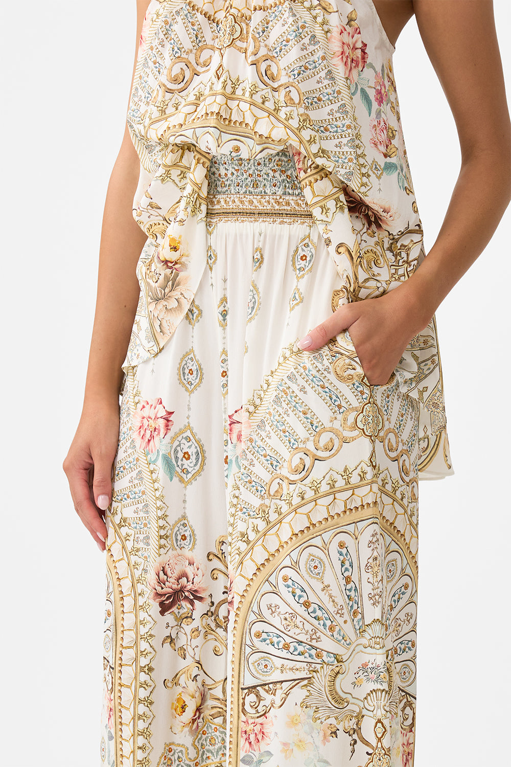 SHIRRED WAIST PANT OTTOMAN DYNASTY