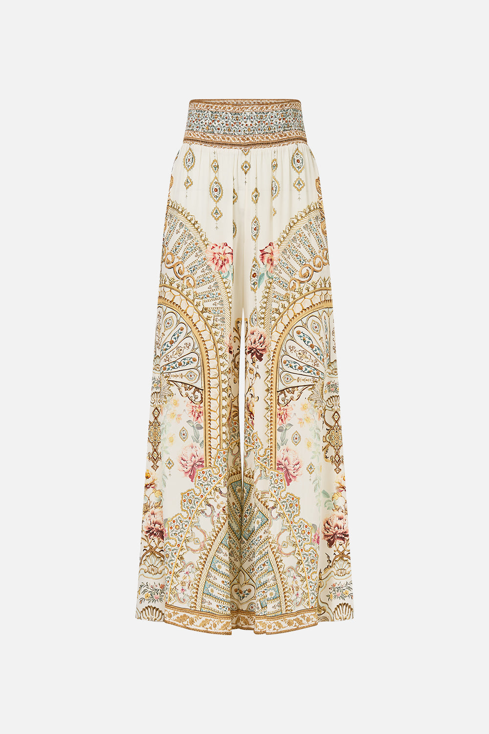The CAMILLA SHIRRED WAIST PANT OTTOMAN DYNASTY