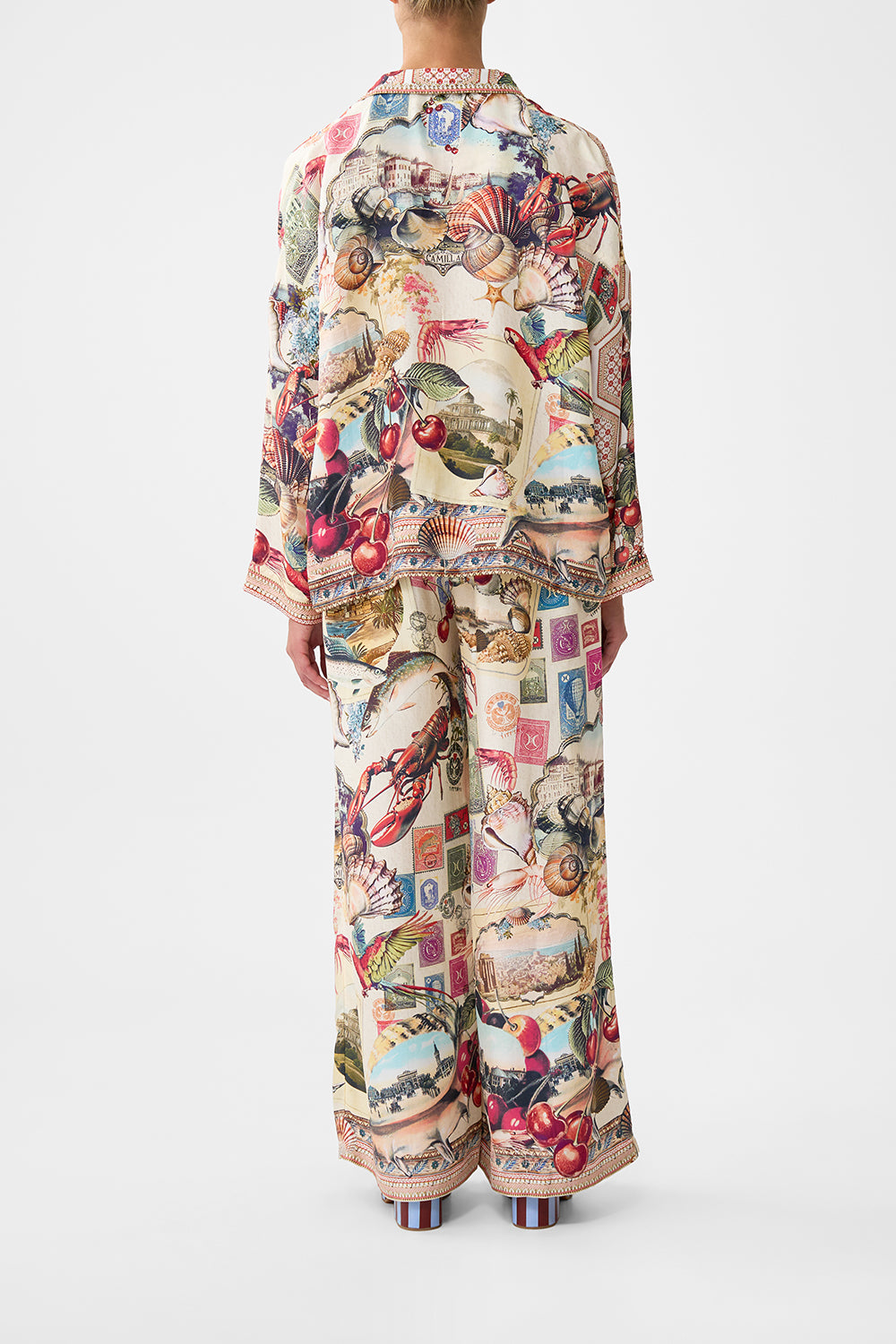 The CAMILLA CROPPED RELAXED SHIRT NOTES FROM THE ROAD