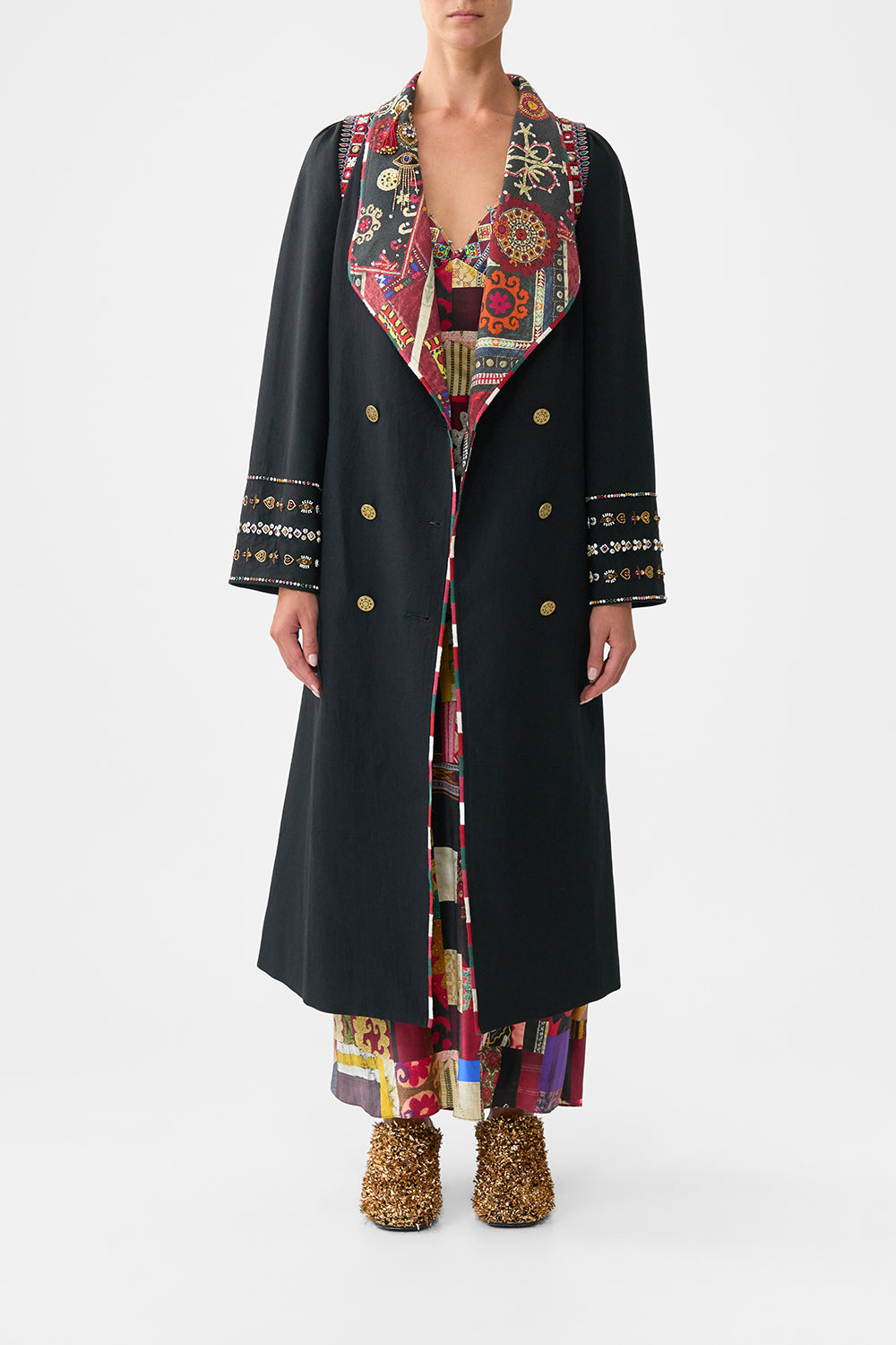 The CAMILLA COAT WITH VEST DETAIL PATCHWORK ALCHEMYPATCHWORK ALCHEMY