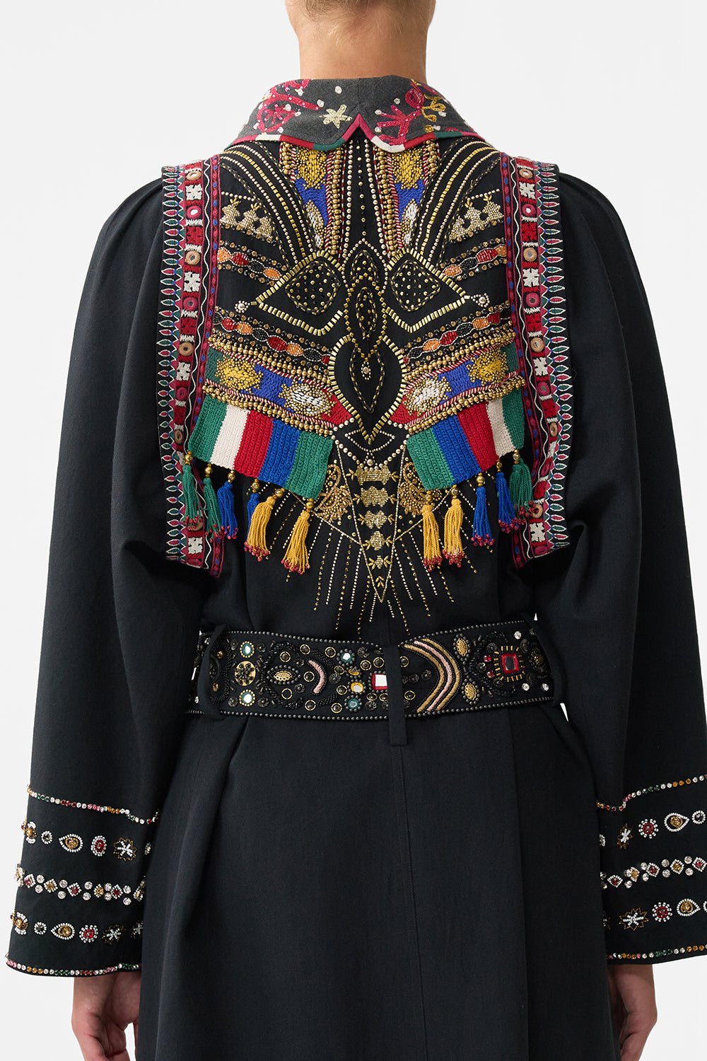 The CAMILLA COAT WITH VEST DETAIL PATCHWORK ALCHEMY