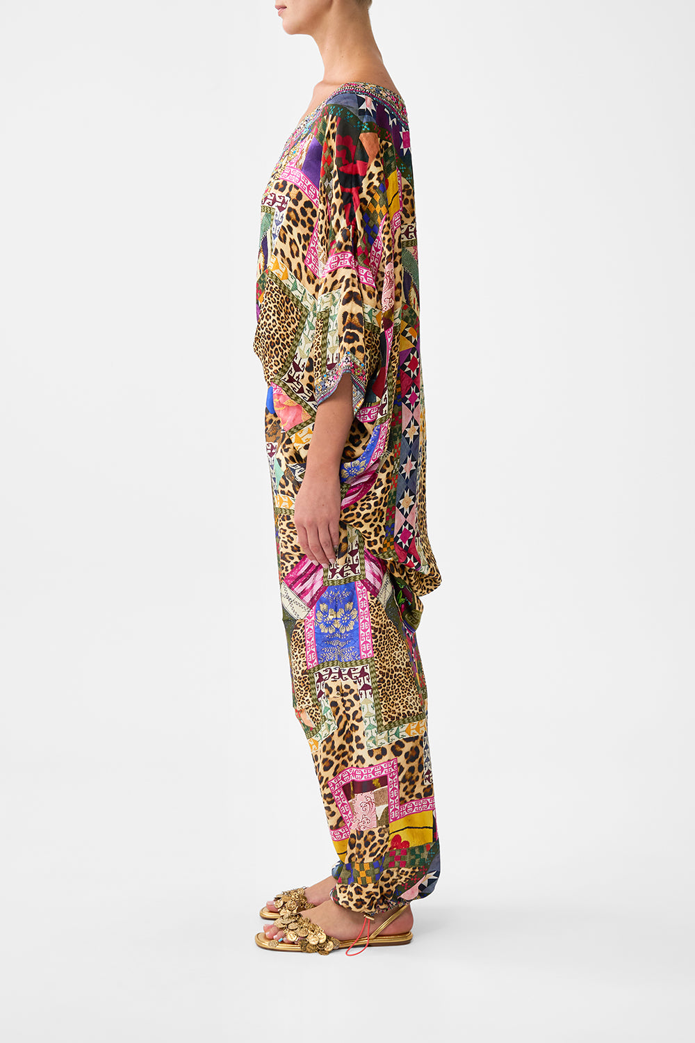 The CAMILLA PARACHUTE PANT EMBROIDERED EVER AFTER