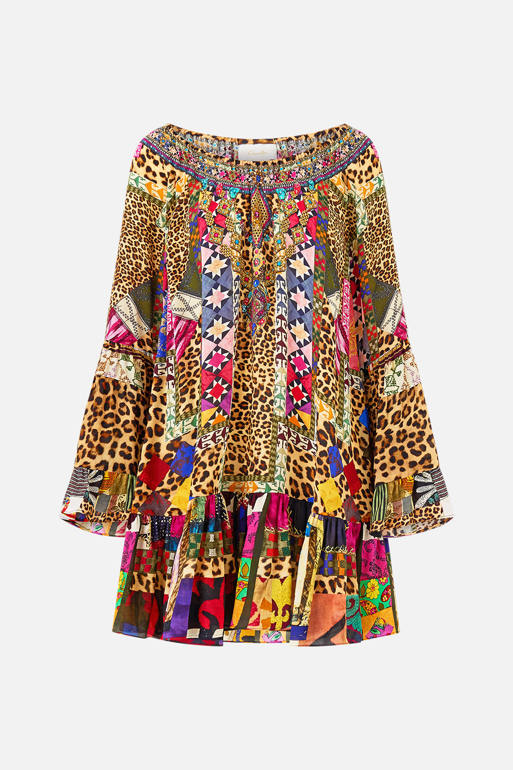 A LINE FRILL DRESS EMBROIDERED EVER AFTER