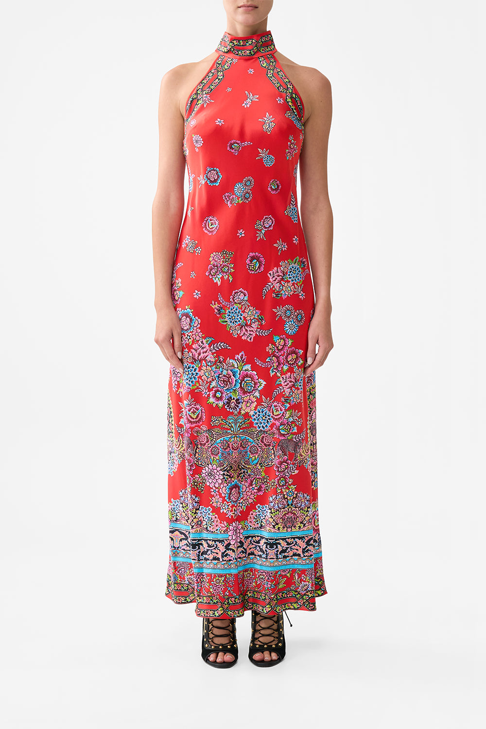 The CAMILLA HIGH NECK BIAS DRESS ARTISANS OF ANATOLIAARTISANS OF ANATOLIA