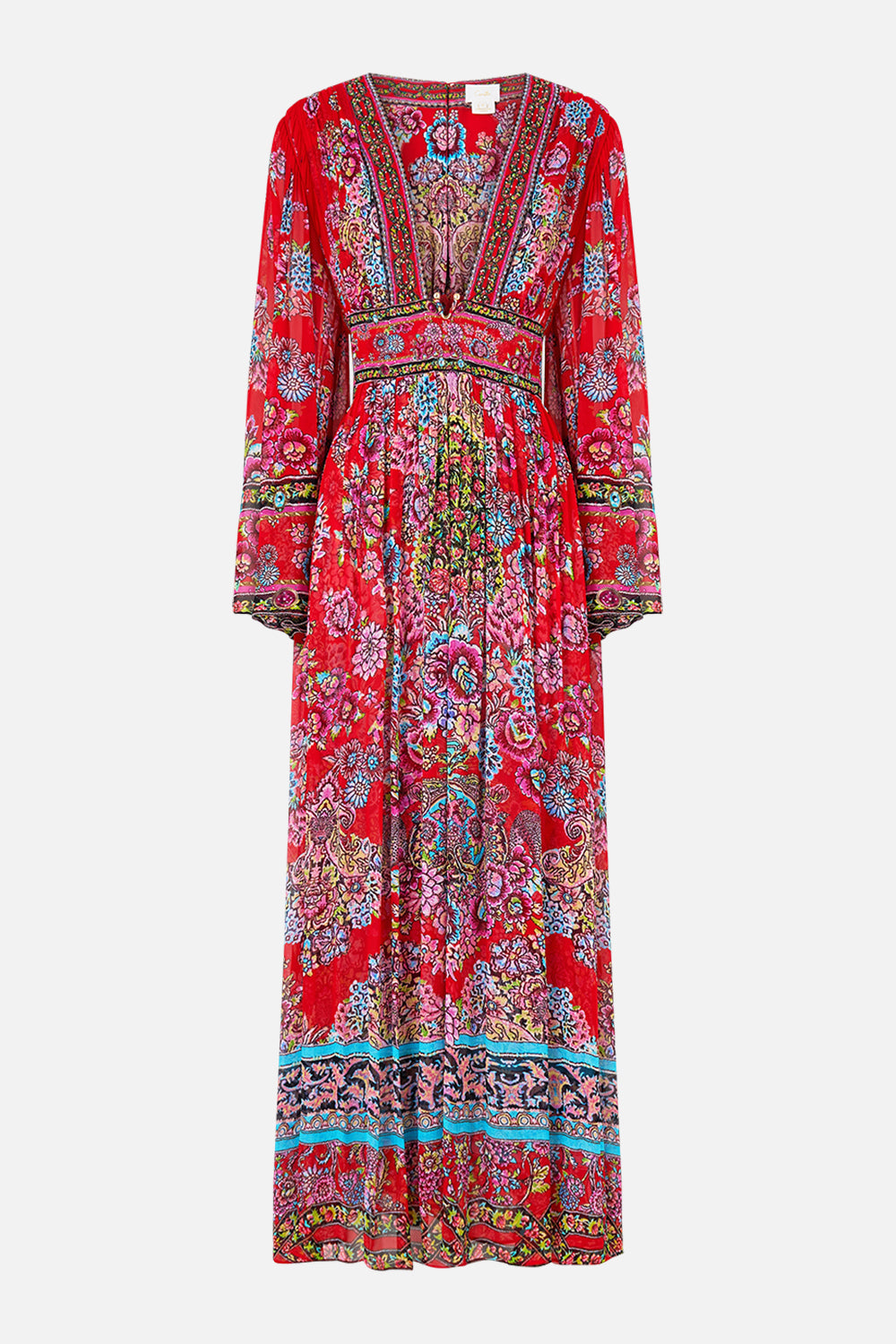 The CAMILLA HARDWARE DETAIL LONG SLEEVE DRESS ARTISANS OF ANATOLIA