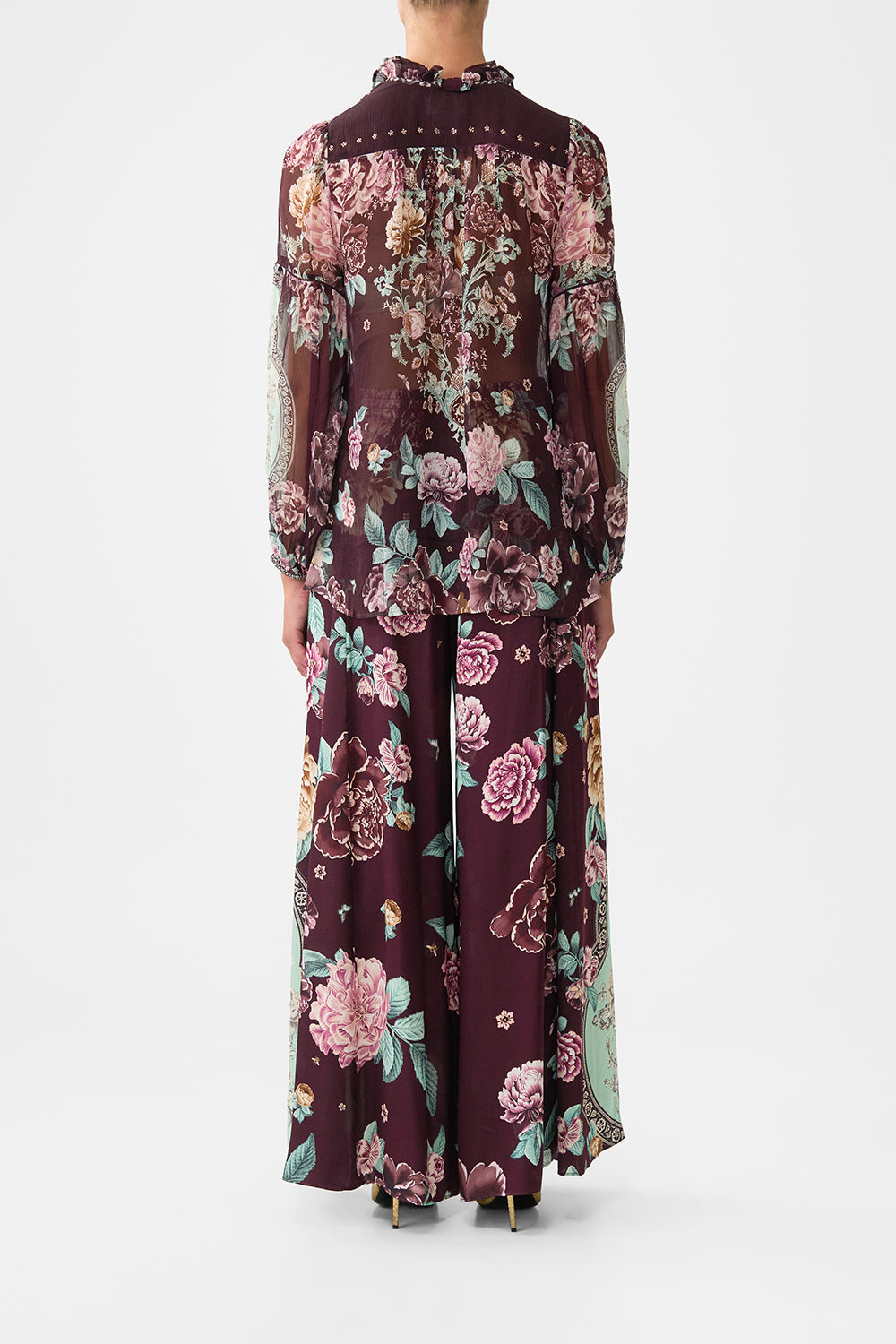 The CAMILLA FRILL COLLARED BLOUSE IF THESE TILES COULD TALK