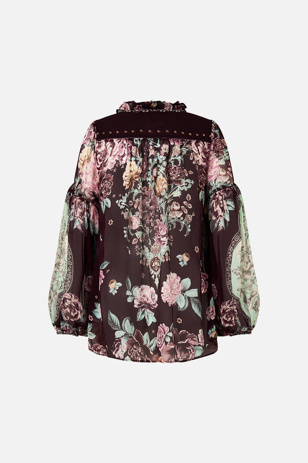 The CAMILLA FRILL COLLARED BLOUSE IF THESE TILES COULD TALK
