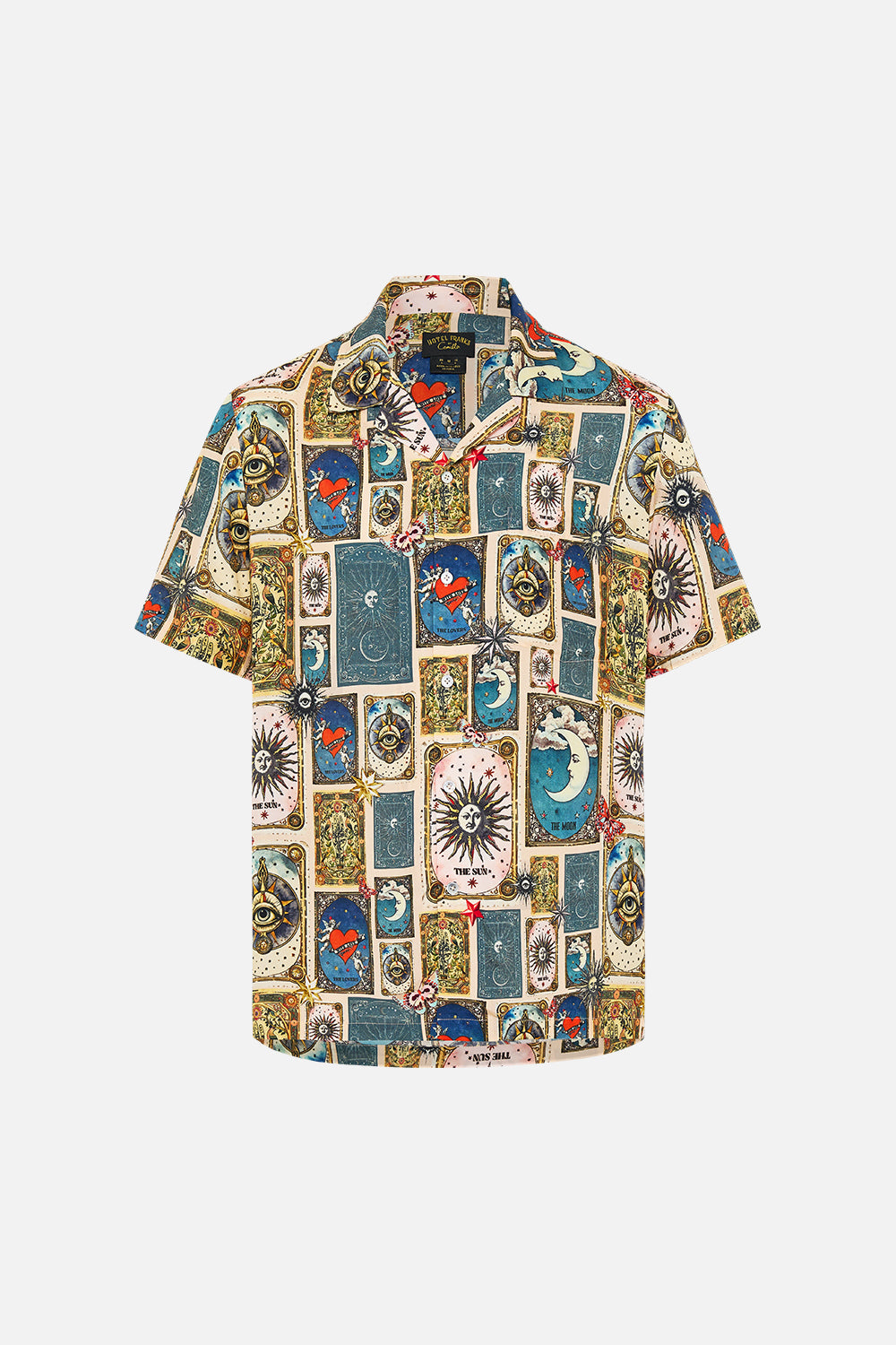 SHORT SLEEVE CAMP COLLARED SHIRT HOUSE OF HOROSCOPES
