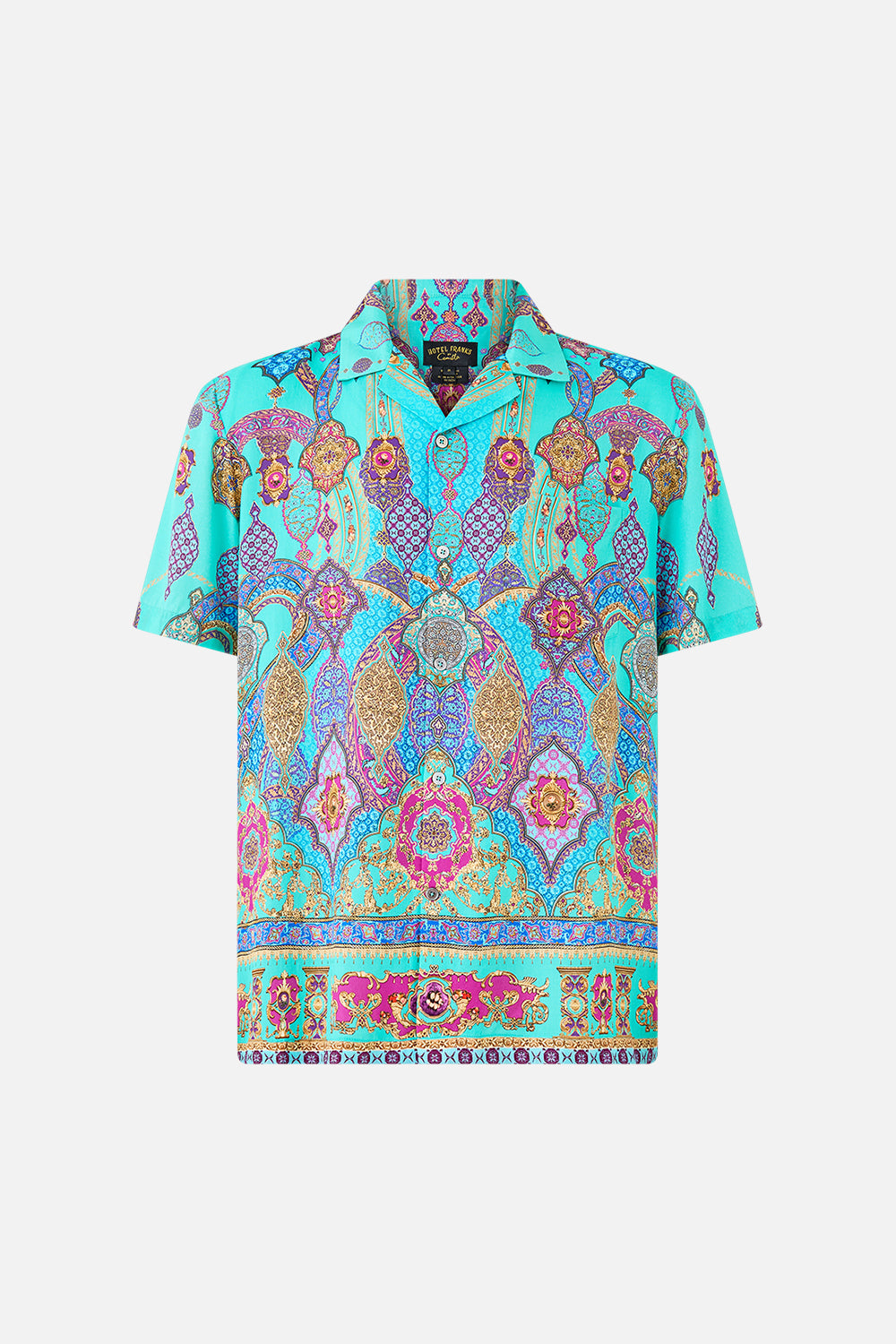 The CAMILLA SHORT SLEEVE CAMP COLLARED SHIRT THE CONCUBINES CORRIDOR
