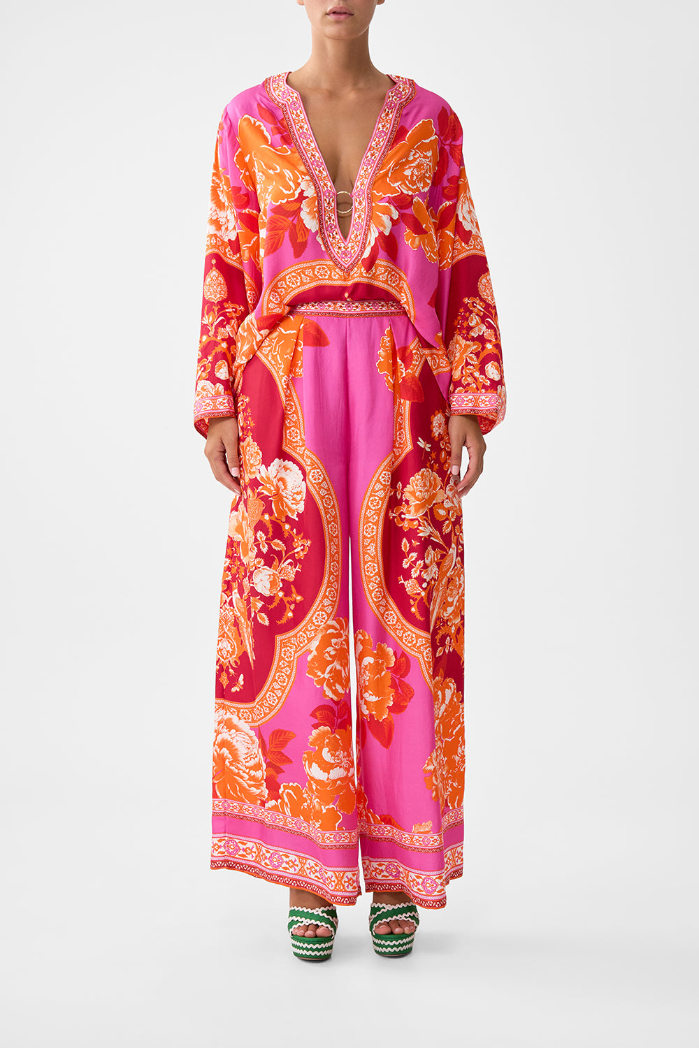 TUCK FRONT PANT TILES OF TÜRKIYE