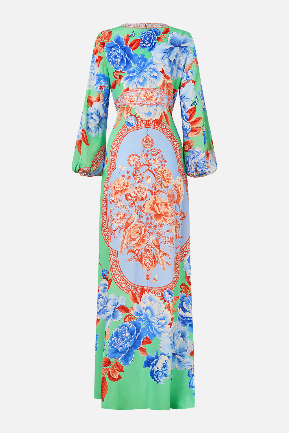 The CAMILLA PRINTED LANTERN SLEEVE DRESS TOPKAPI POP