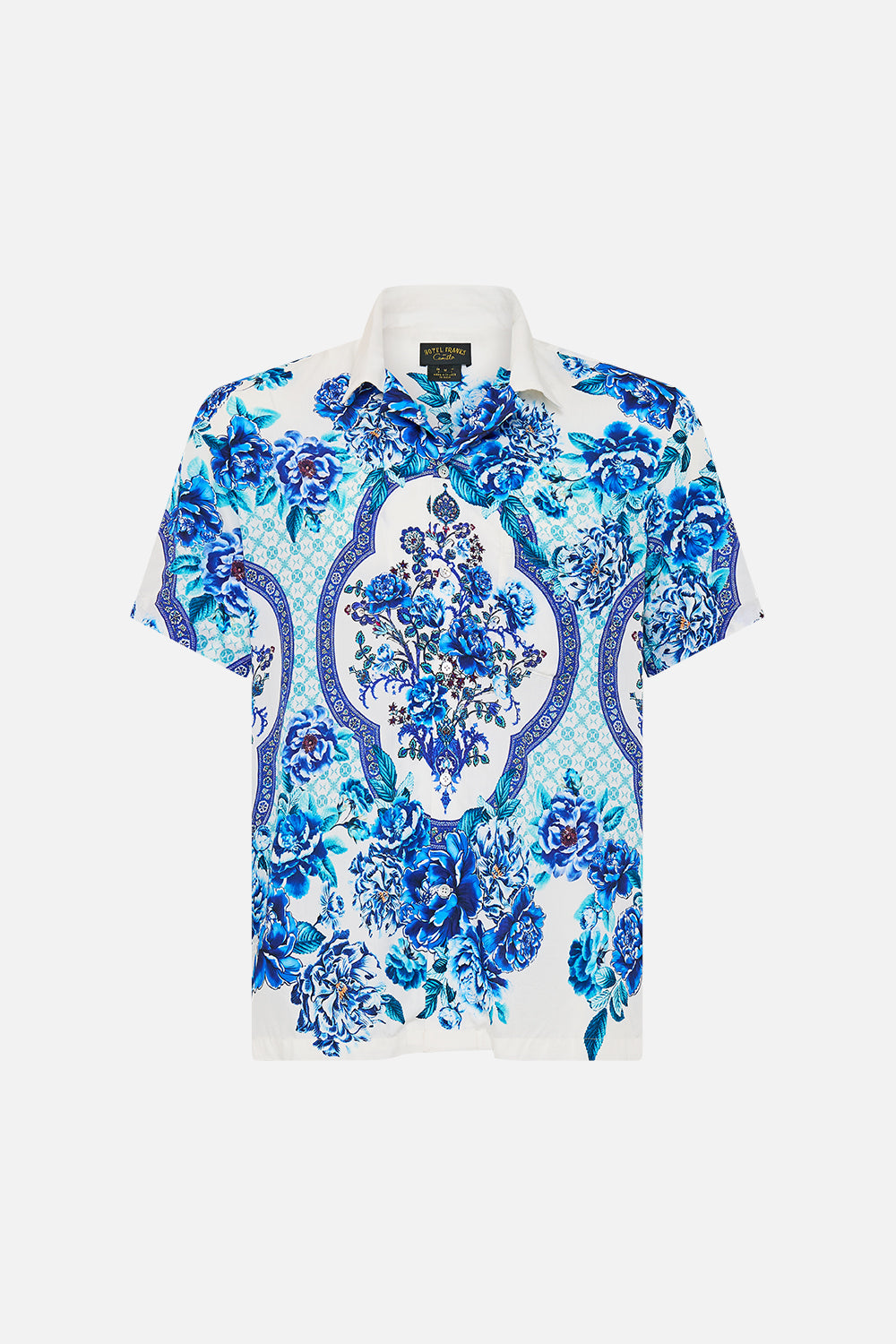 SHORT SLEEVE CAMP COLLARED SHIRT A CERAMIC GARDEN
