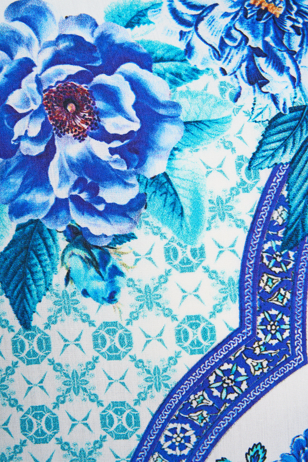 SHORT SLEEVE CAMP COLLARED SHIRT A CERAMIC GARDEN