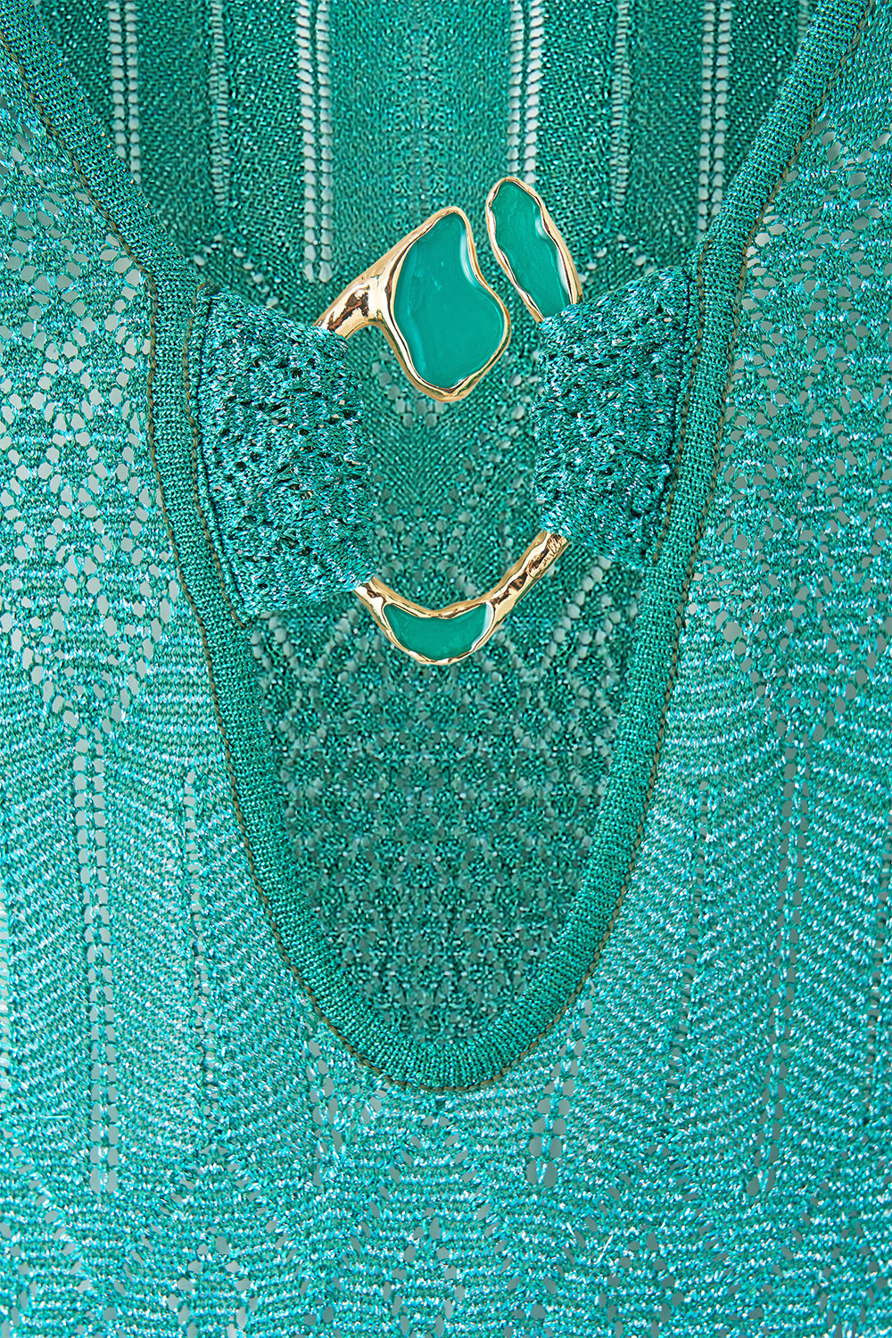 HARDWARE DETAIL PLUNGE KNIT DRESS THE CONCUBINES CORRIDOR