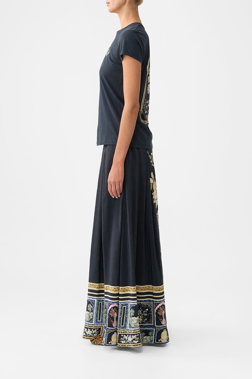 The CAMILLA SLIM FIT ROUND NECK T-SHIRT OTTOMAN ELEGANCE