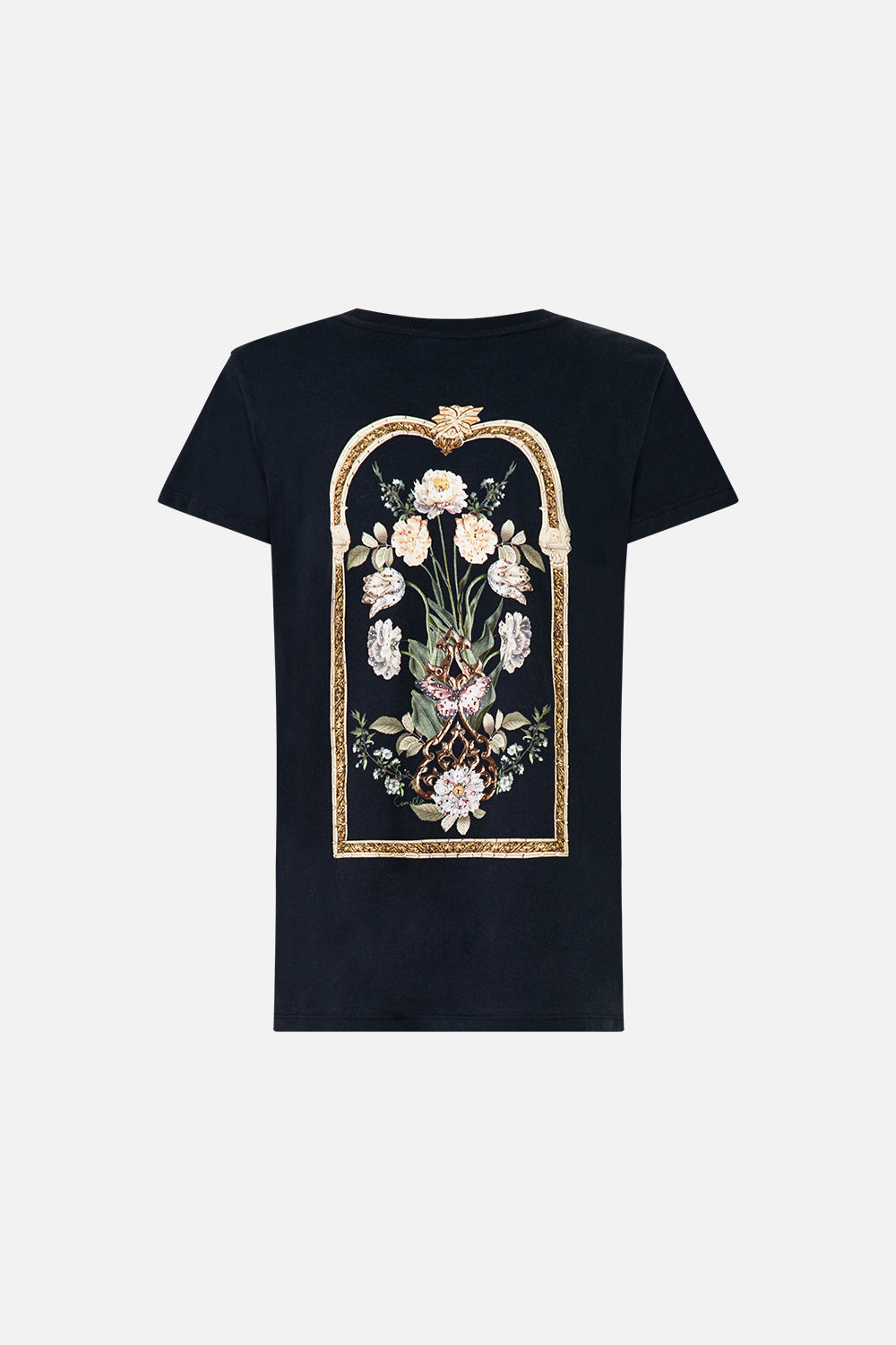 The CAMILLA SLIM FIT ROUND NECK T-SHIRT OTTOMAN ELEGANCE