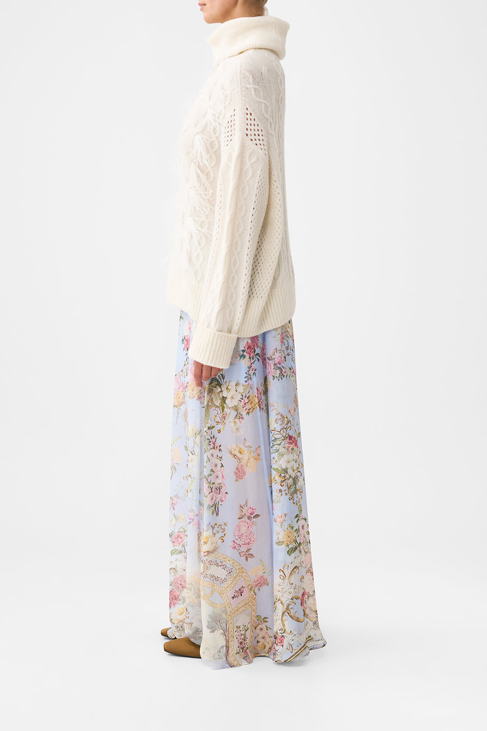 The CAMILLA ROLL NECK JUMPER TILED IN TIME