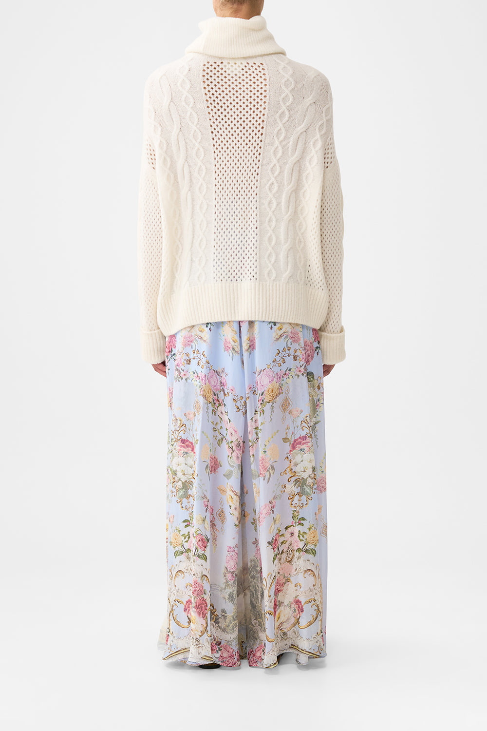 The CAMILLA ROLL NECK JUMPER TILED IN TIME