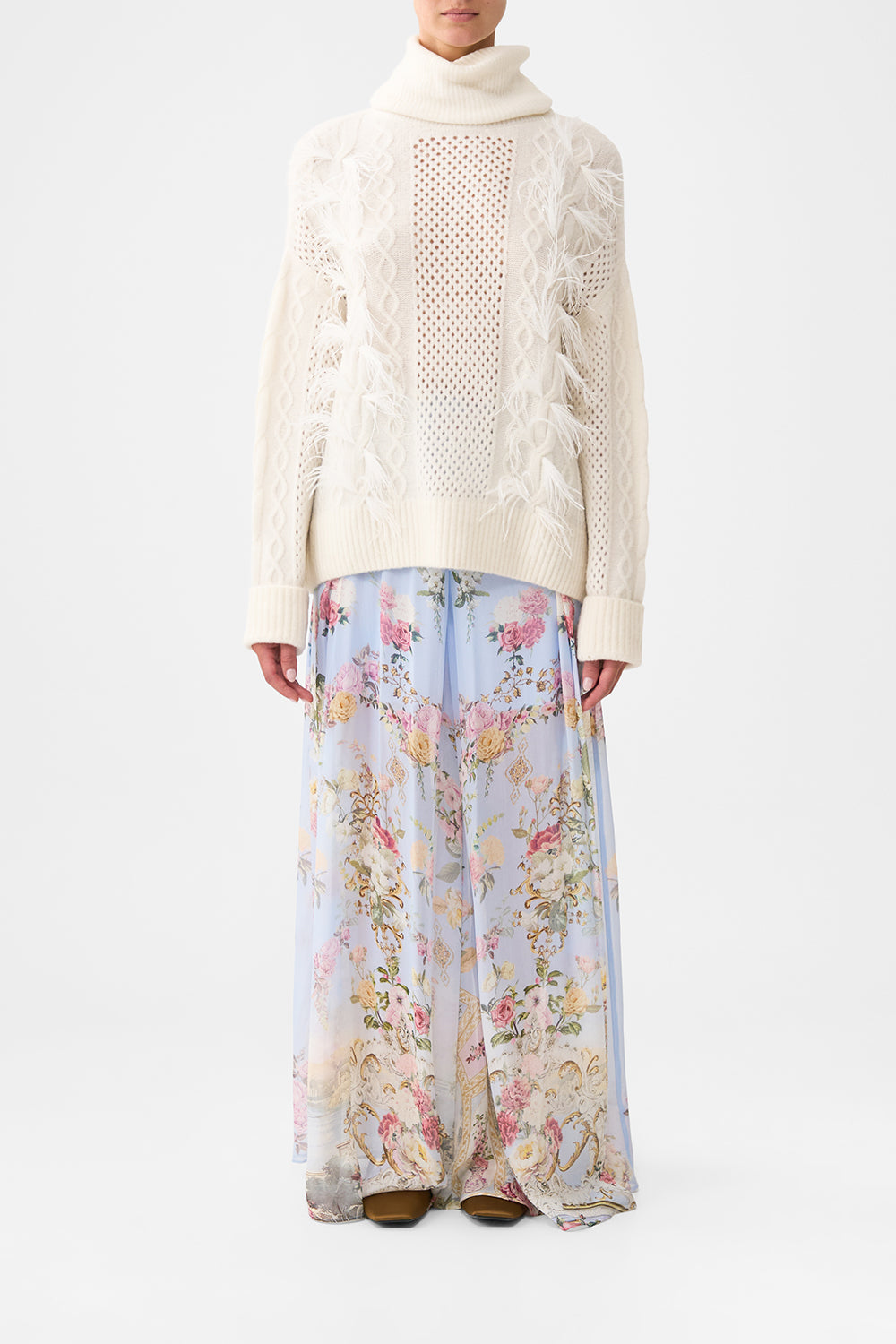 ROLL NECK JUMPER TILED IN TIME