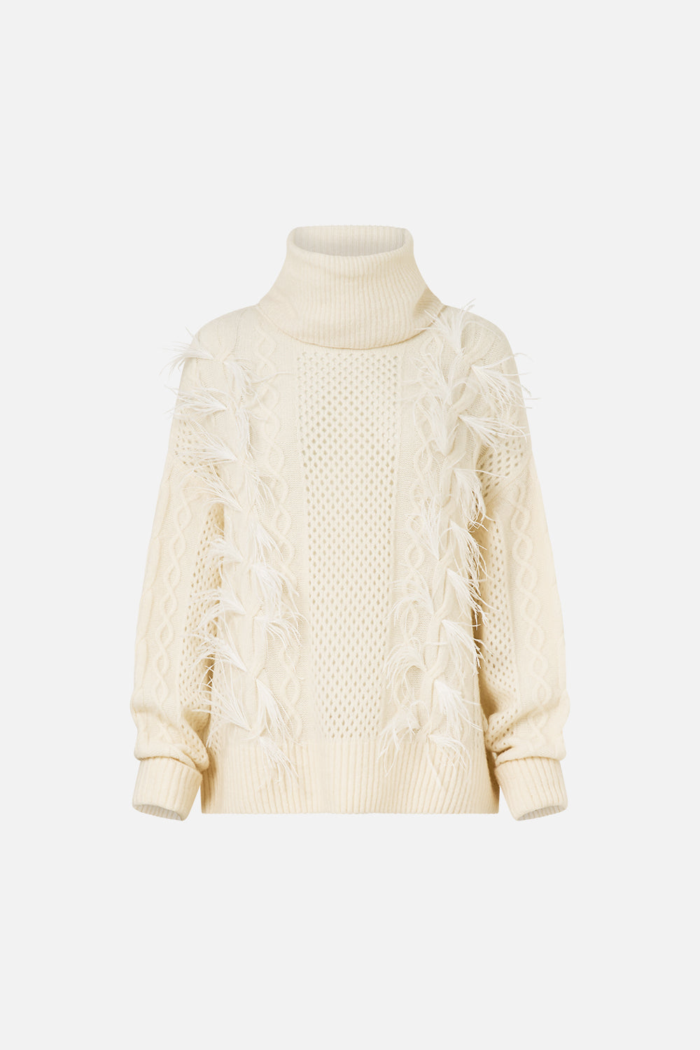 The CAMILLA ROLL NECK JUMPER TILED IN TIME