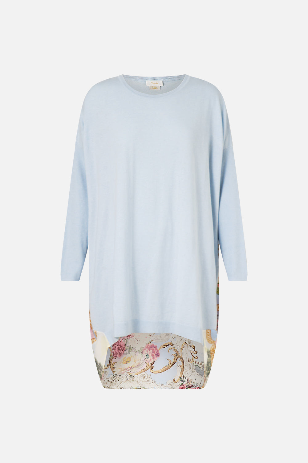 LONG SLEEVE JUMPER WITH PRINT BACK TILED IN TIME