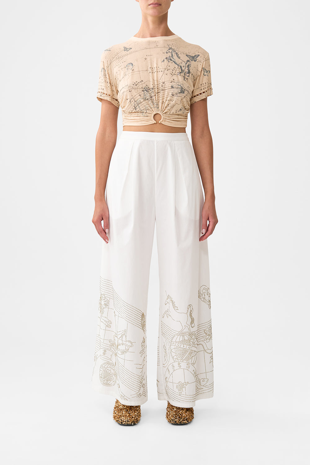 JERSEY T-SHIRT WITH HARDWARE HOUSE OF HOROSCOPES