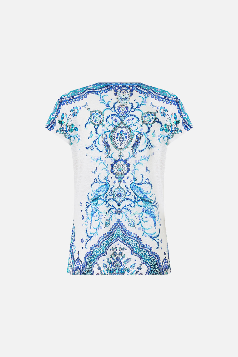 V NECK FITTED TEE ISNIK LULLABY