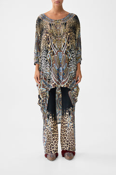 JERSEY SCOOP BACK HEM DRESS ISTANBUL ANIMALIA