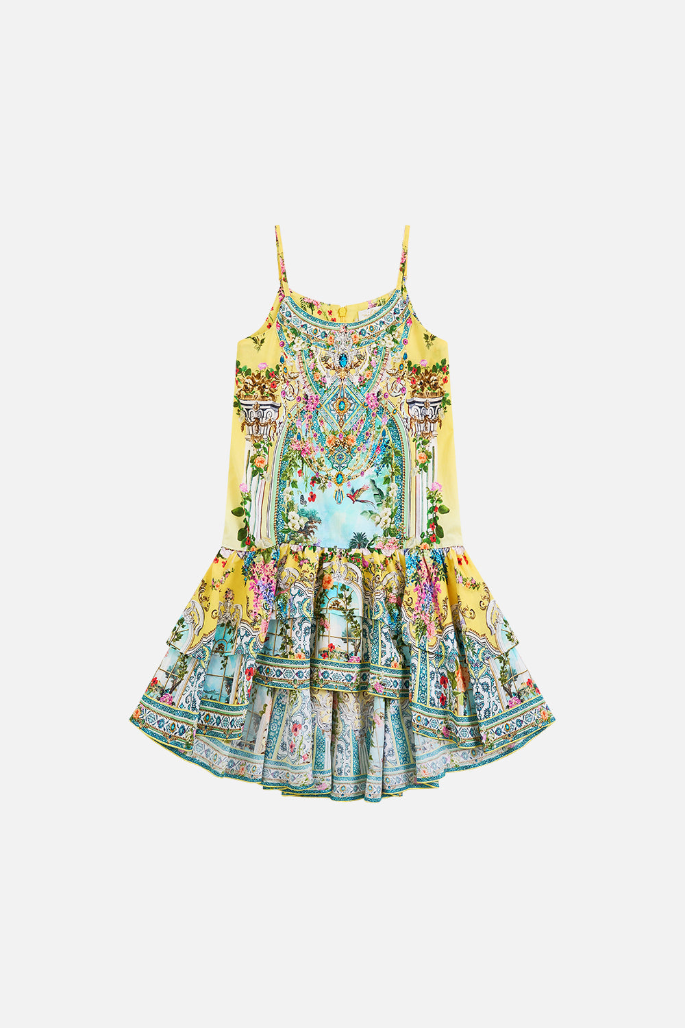 The CAMILLA KIDS LAYERED HIGH LOW DRESS WITH DROP WAIST TALES OF TOPKAPI PALACETALES OF TOPKAPI PALACE