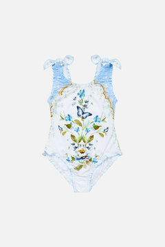 KIDS BABYLOCKED ONE PIECE WITH TIE SHOULDER BOTANICAL BALLADS